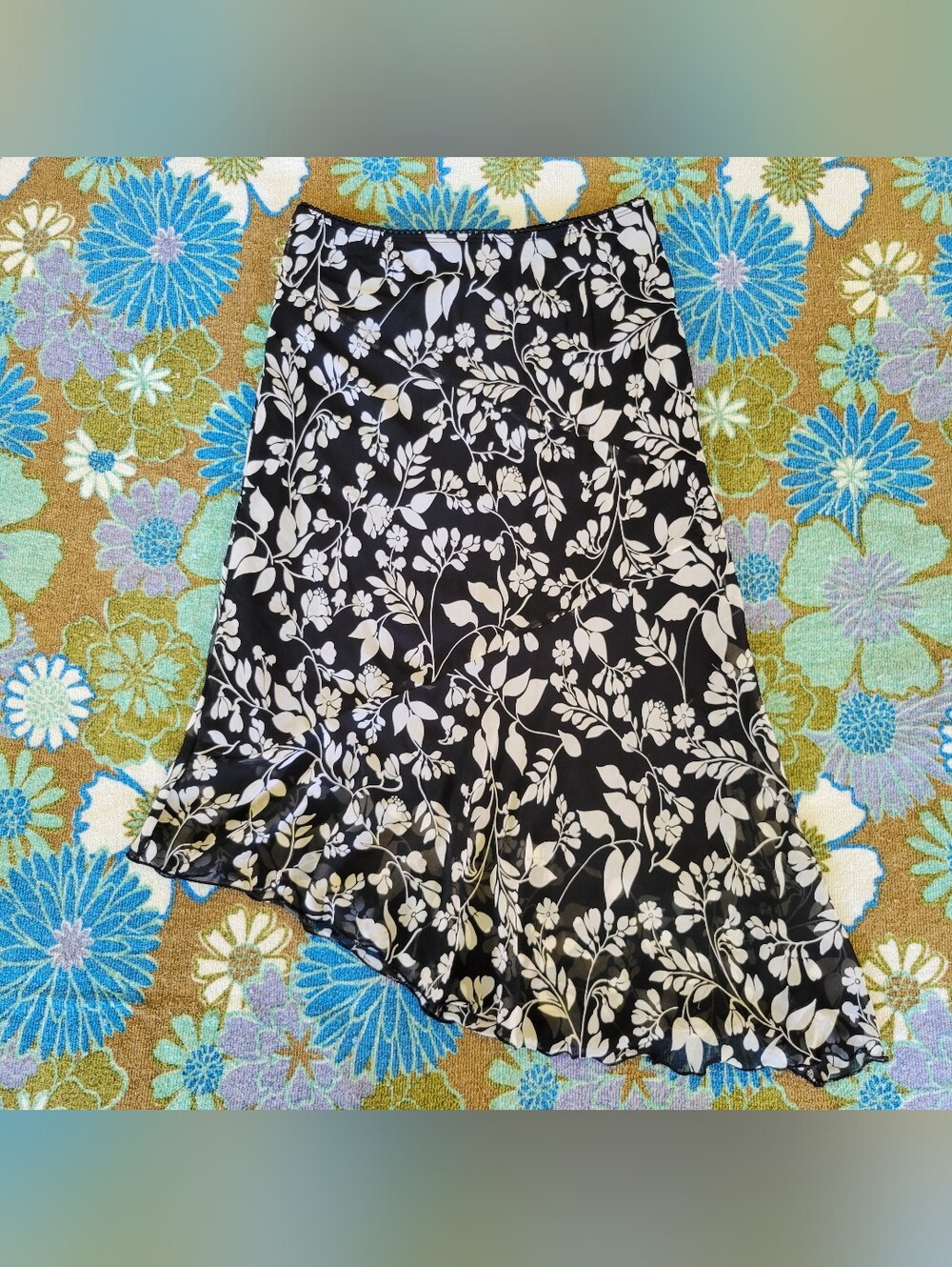 My Michelle | Y2K Asymmetrical Floral Skirt